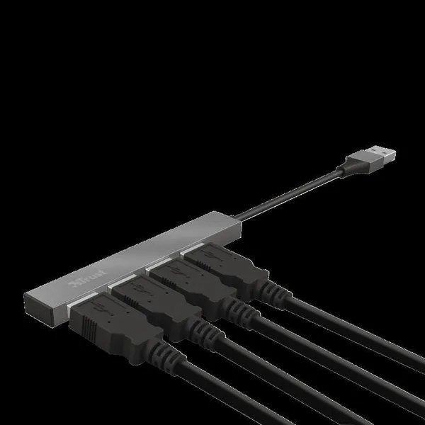Hub USB TRUST Halyx Aluminium 4 Porturi Argintiu TR-23786 - imagine 7
