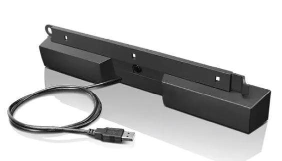 Soundbar LENOVO USB ThinkVision 2x1.25W Negru - imagine 2