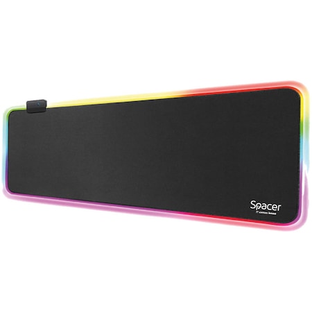 Mousepad Gaming SPACER RGB Negru 900x300mm SP-PAD-GAME-RGB-B