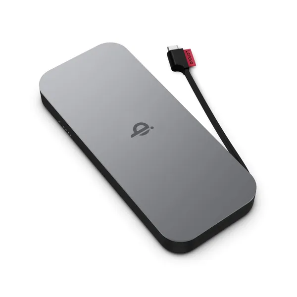Power Bank LENOVO Go USB-C 10000mAh Qi Wireless Gri - imagine 8
