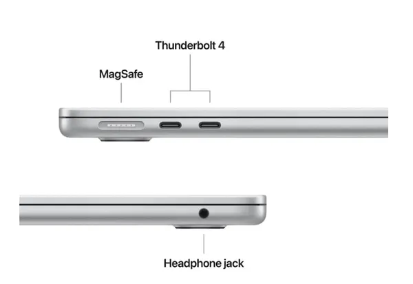Laptop APPLE MacBook Air M4 16GB 512GB Argintiu 2025 - imagine 3