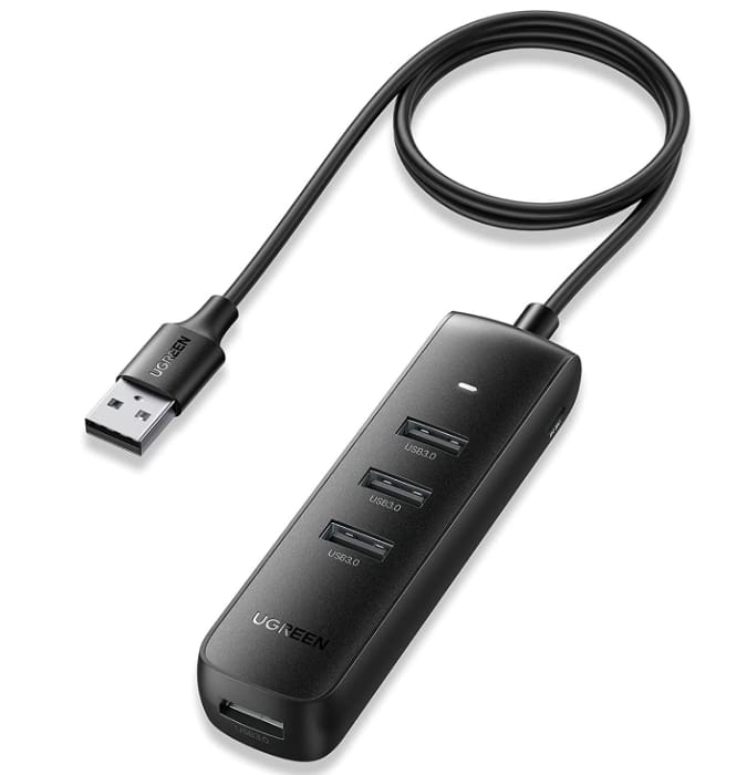 Hub USB UGREEN CM416 4 Porturi USB 3.0 Negru