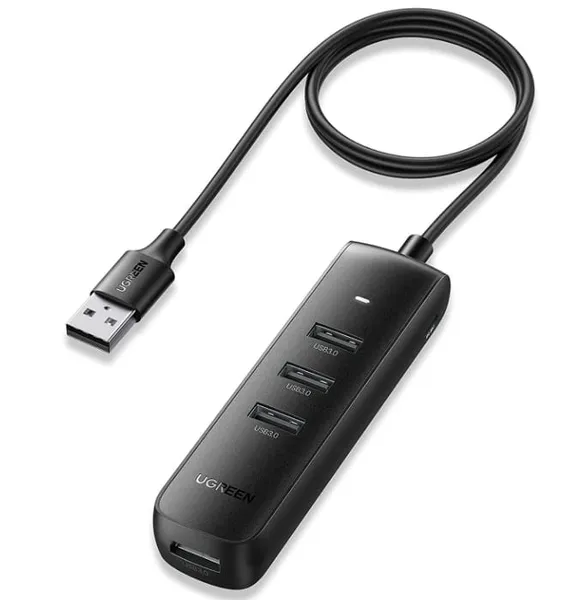 Hub USB UGREEN CM416 4 Porturi USB 3.0 Negru