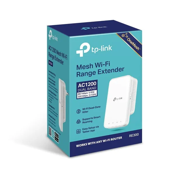 Range Extender TP-LINK RE300 AC1200 OneMesh Dual-Band - imagine 8