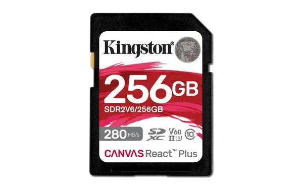 Card de memorie KINGSTON Canvas React Plus 256GB SDXC UHS-II