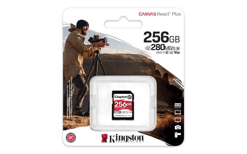 Card de memorie KINGSTON Canvas React Plus 256GB SDXC UHS-II - imagine 5