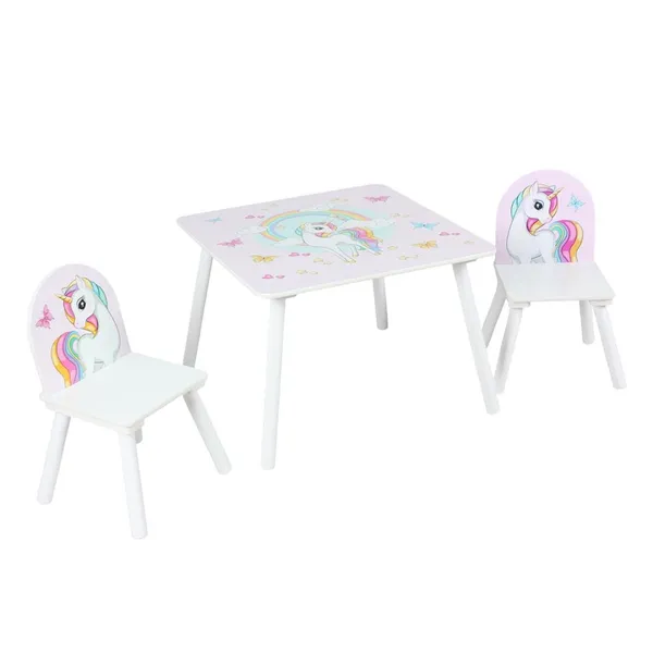 Set 2 Scaune și Birou U-GROW Unicorns - imagine 2