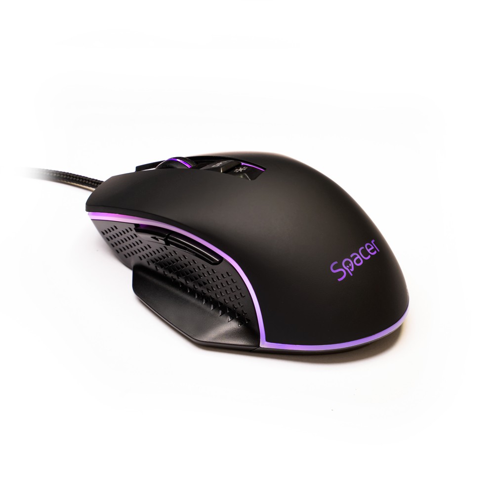 Mouse Gaming SPACER PULSAR-SPEED Negru