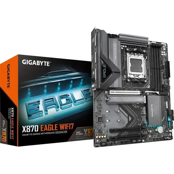 Placă de bază GIGABYTE X870 EAGLE WIFI7 AM5 ATX