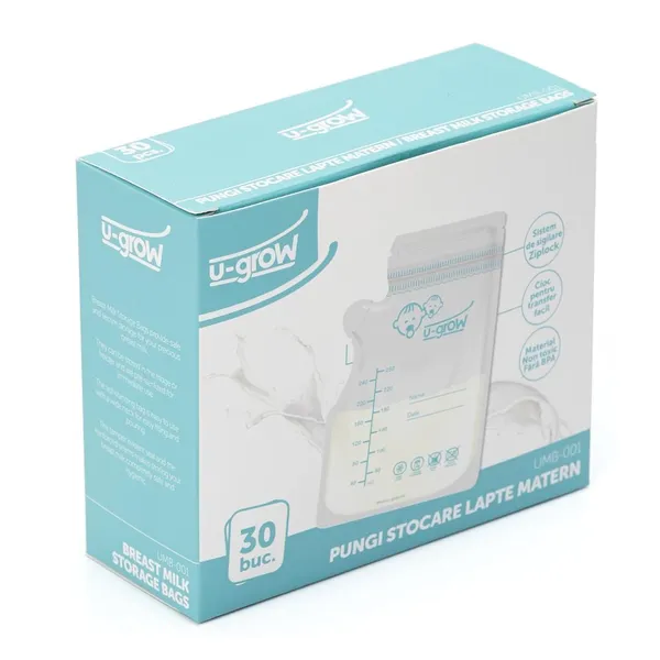 Pungi stocare lapte matern U-GROW UMB-001 30 bucăți - imagine 2