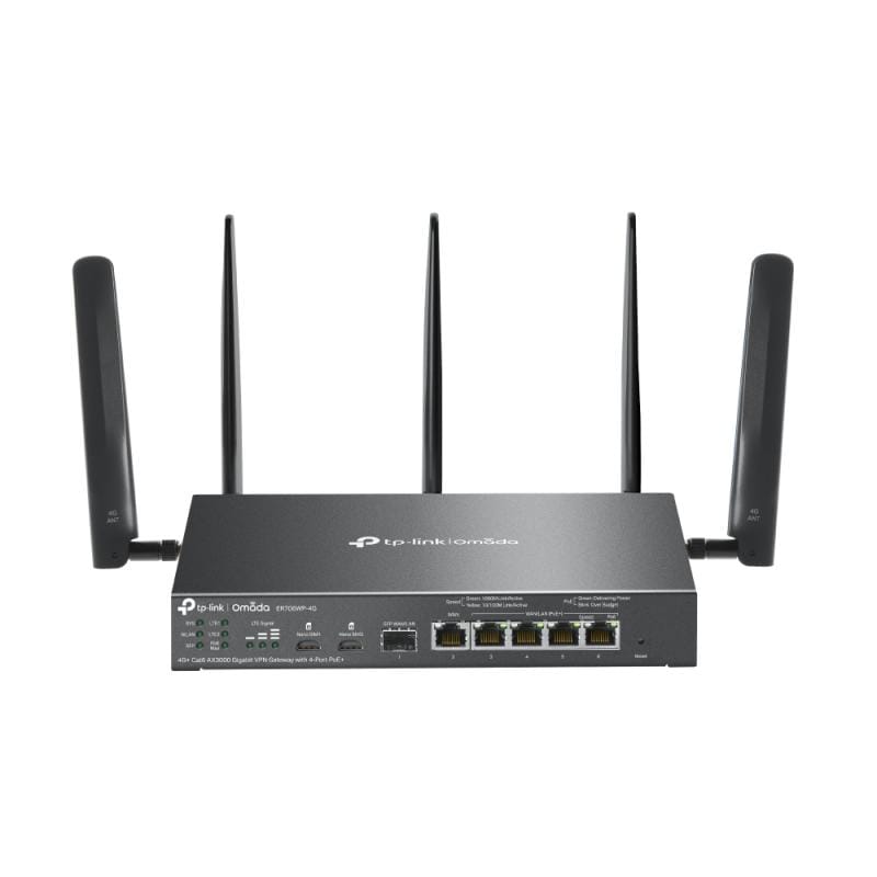 Router TP-LINK Omada 4G+ Cat6 AX3000 Gigabit VPN Gateway PoE+