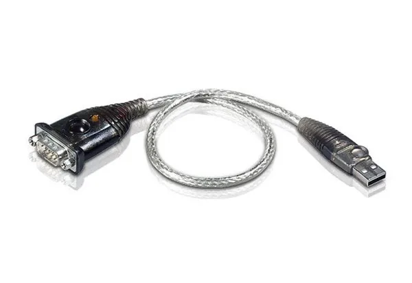 Adaptor USB ATEN UC232A-AT la Serial RS232 Argintiu - imagine 2