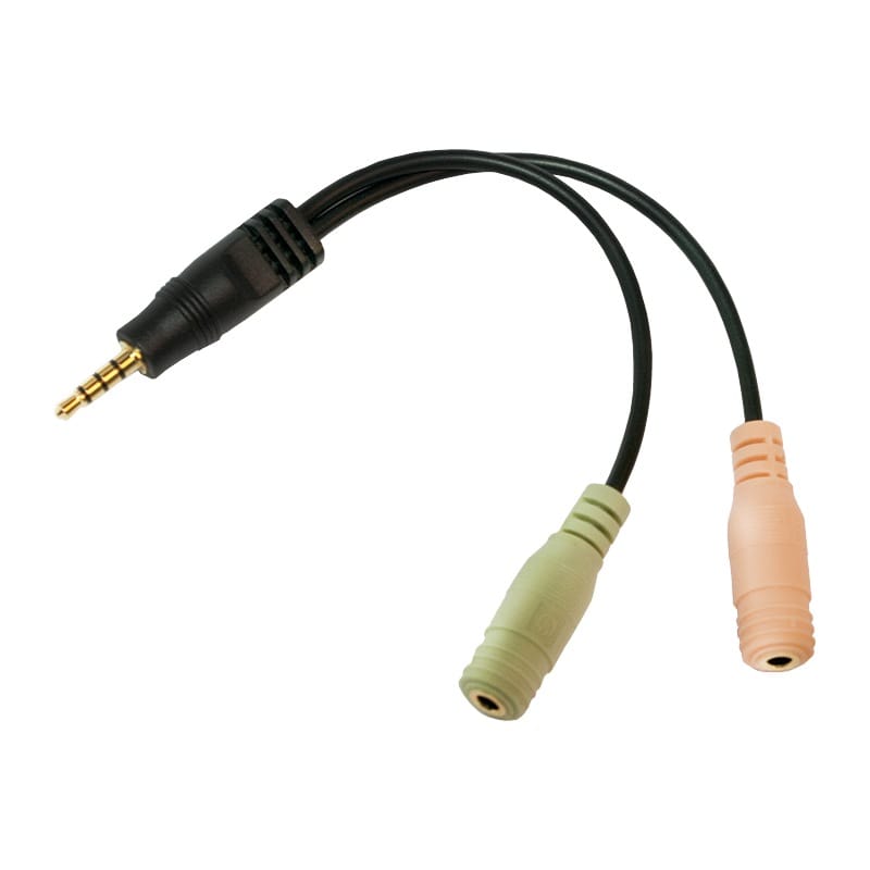 Adaptor Audio LOGILINK CA0021 3.5mm Male la 2x Female Negru