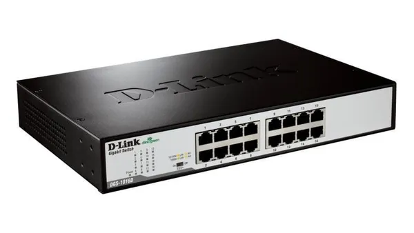 Switch D-LINK DGS-1016D 16 Porturi Gigabit Negru