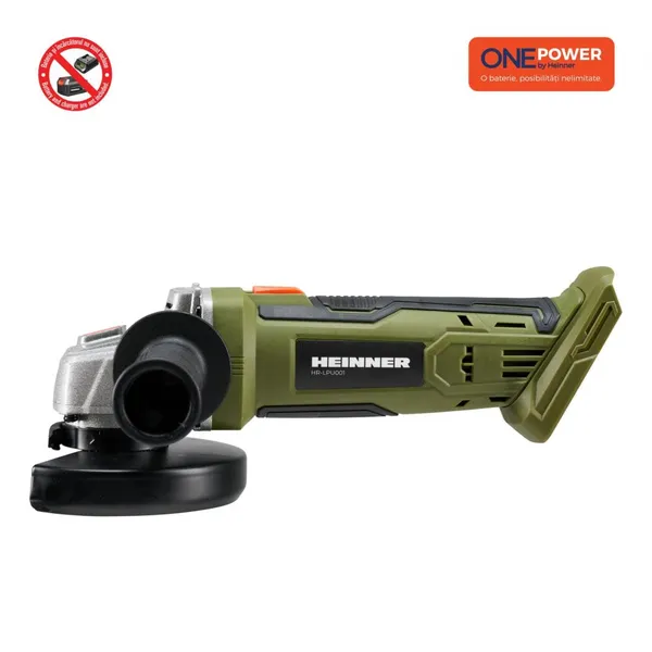 Polizor Unghiular HEINNER ONE POWER 18V 9500RPM - imagine 2