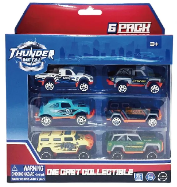 Set Mașinuțe CEVODLE Die Cast 6 Camionete Scara 1/64 7,5 cm - imagine 4