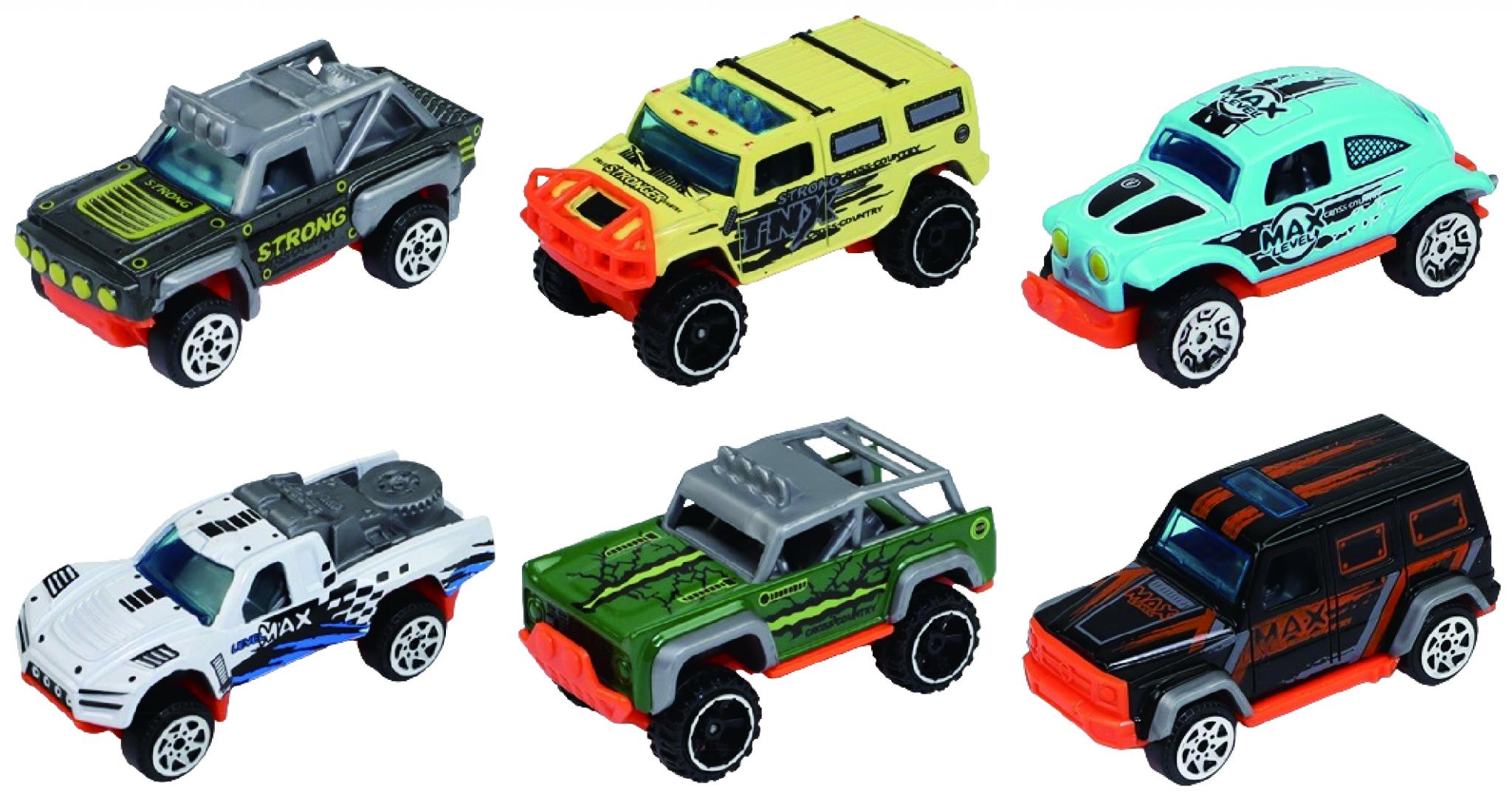 Set Mașinuțe CEVODLE DIE CAST 6 Camionete Scara 1/64 7.5cm - imagine 2