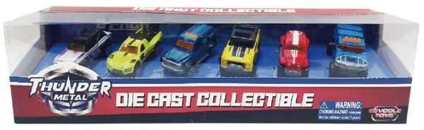 Set Mașinuțe CEVODLE 6 Camionete 1/64 7.5 cm - imagine 4