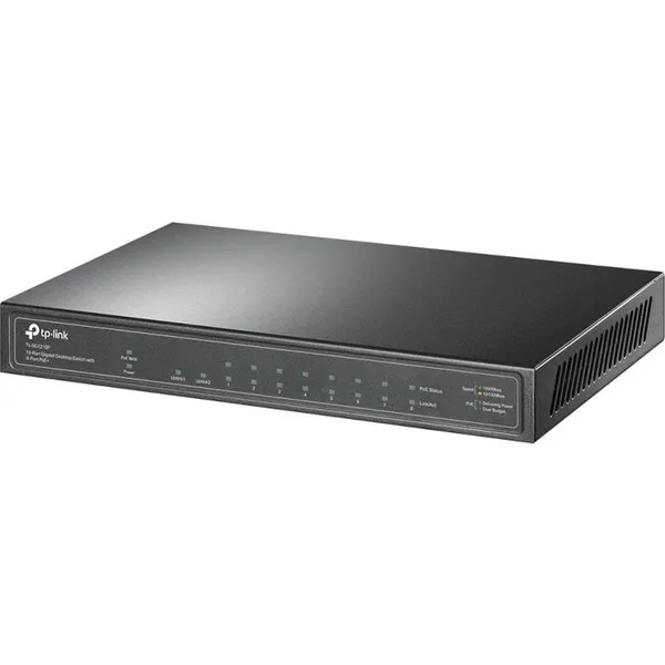 Switch TP-LINK TL-SG1210P 10 Porturi Gigabit PoE+ Metal - imagine 2