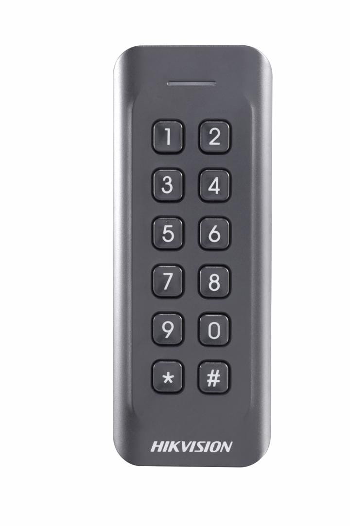 Cititor Card HIKVISION DS-K1802EK EM 125KHz IP65 cu Tastatură