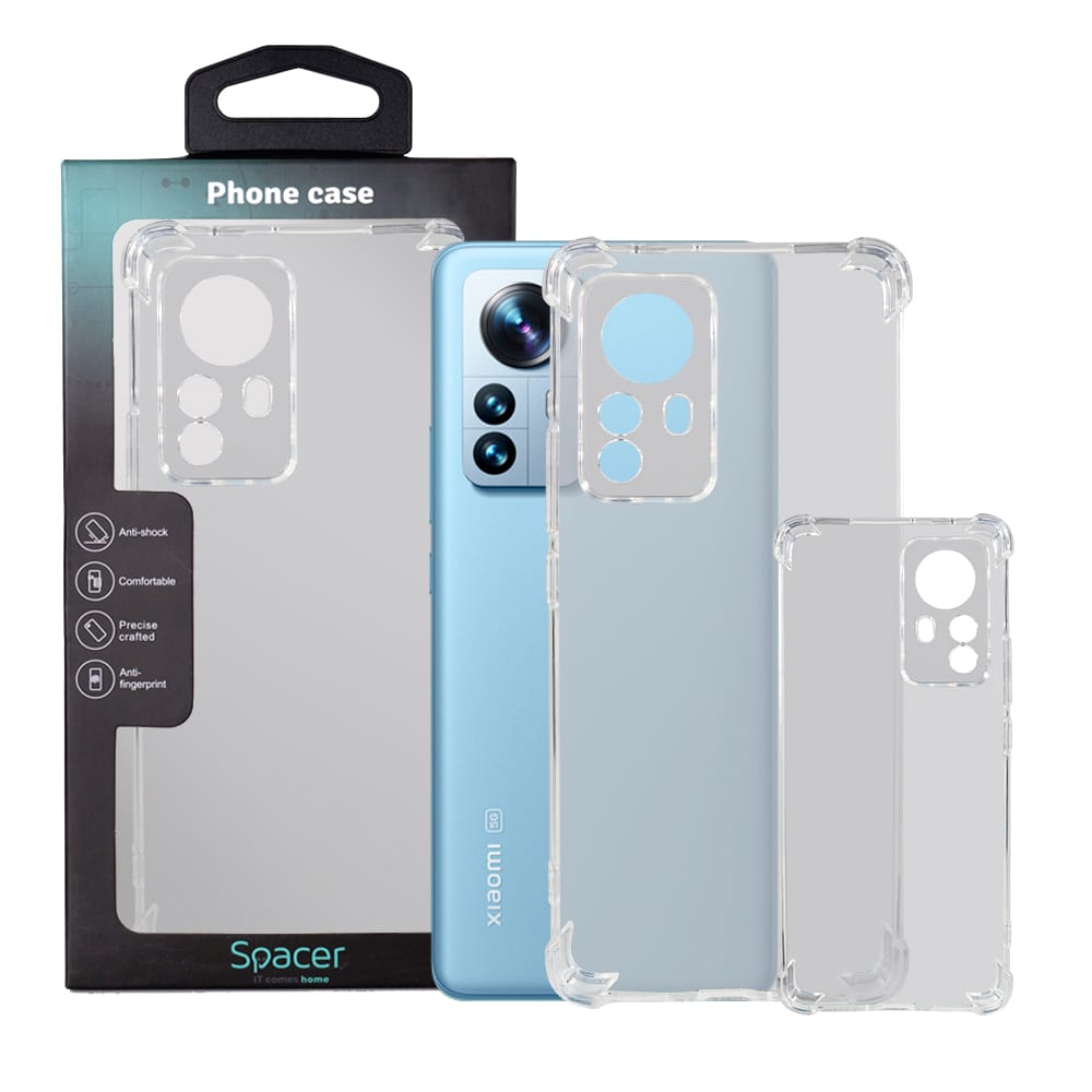 Husă SPACER Xiaomi 12 Pro Transparentă TPU