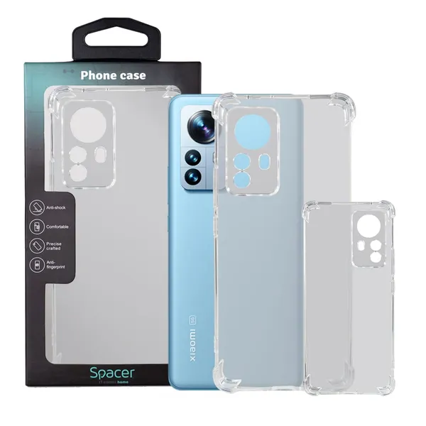 Husă SPACER Xiaomi 12 Pro Transparentă TPU