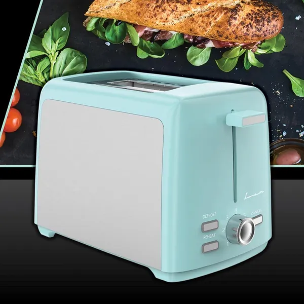 Prăjitor de pâine FRAM FTP-8007SSGR 800W Verde - imagine 2