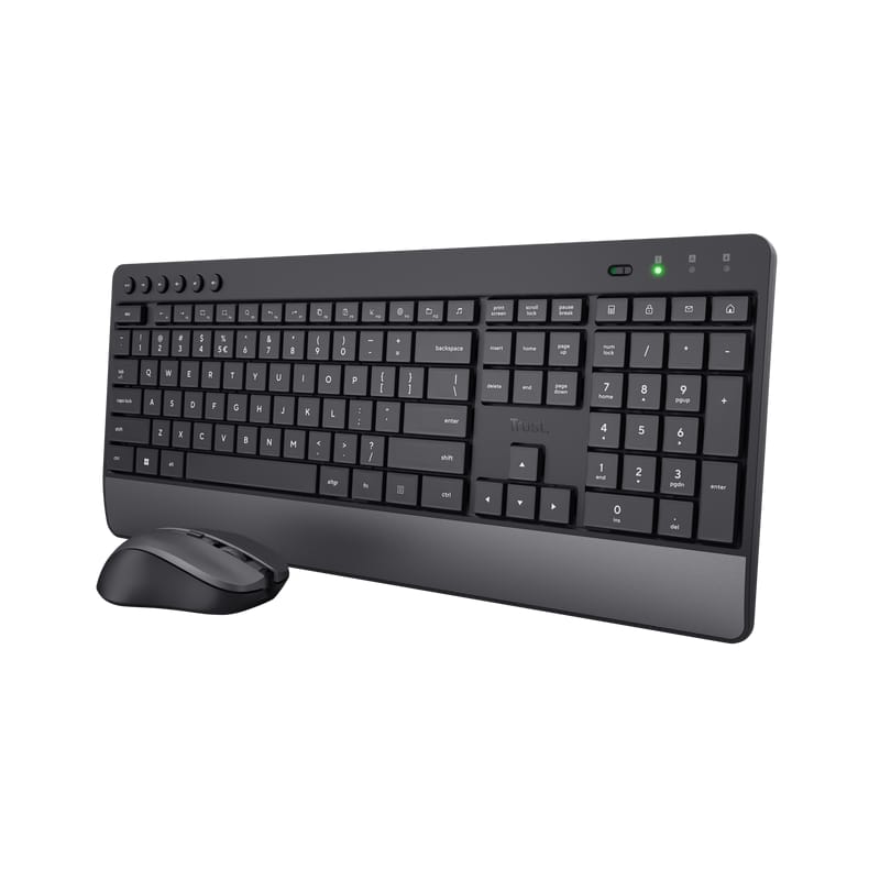 Kit Tastatură și Mouse TRUST Trezo Wireless Negru TR-24529