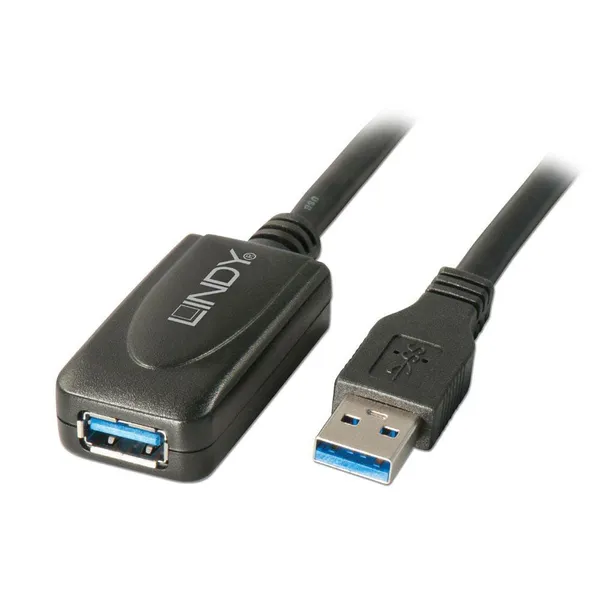 Cablu Extender USB LINDY Active 5m Negru LY-43155 - imagine 2