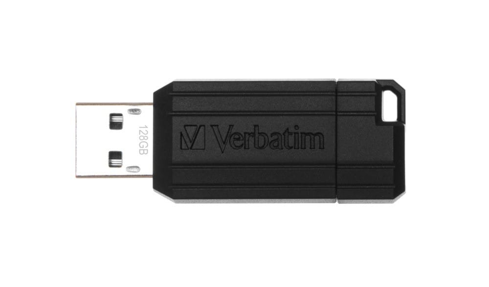 Memorie USB VERBATIM PinStripe 128GB 2.0 Negru