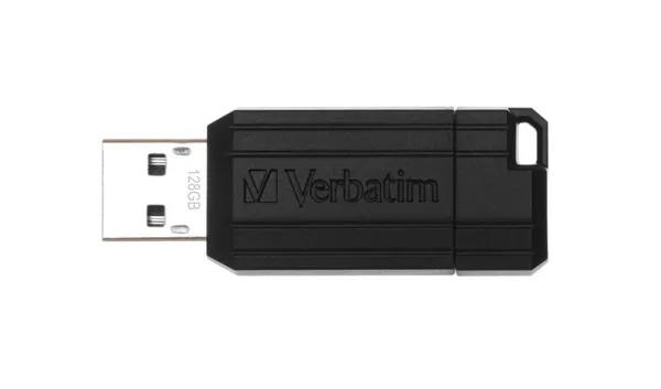 Memorie USB VERBATIM PinStripe 128GB 2.0 Negru