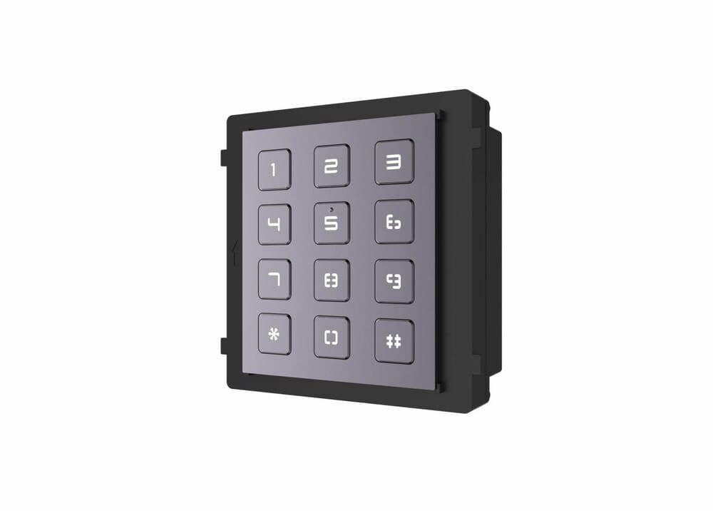 Modul Tastatură HIKVISION DS-KD-KP Extensie Interfon Negru