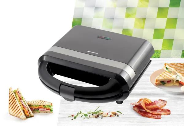 Sandwich Maker HEINNER SM-H700BK 700W Negru - imagine 3
