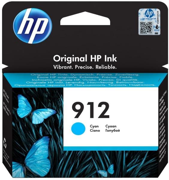 Cartuș Cerneală HP 912 Cyan Original 3YL77AE OfficeJet 8013 8023