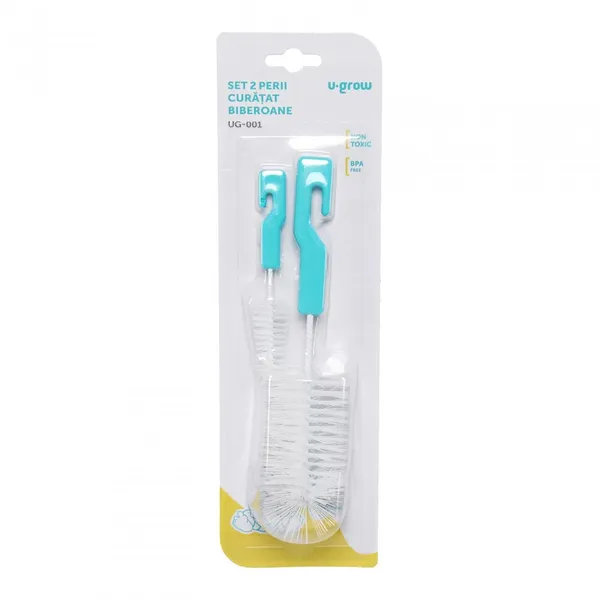 Set Perii Curățat Biberoane U-GROW UG-001 2 bucăți - imagine 3