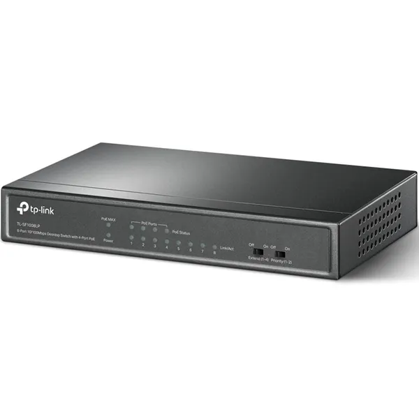 Switch TP-LINK TL-SF1008LP 8 Porturi 10/100 Mbps PoE - imagine 9