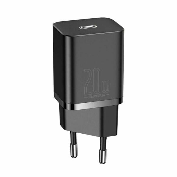 Încărcător BASEUS Super Si Quick Charge 20W USB Type-C Negru
