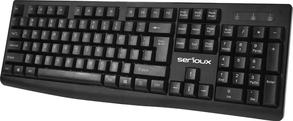 Kit Tastatură și Mouse SERIOUX SRXK-SKBM996WD USB cu Fir Negru - imagine 4