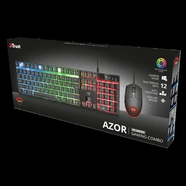Kit Tastatură + Mouse TRUST GXT 838 Azor Negru TR-23289 - imagine 8