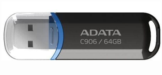 Memorie USB ADATA C906 64GB USB 2.0 Negru AC906-64G-RBK