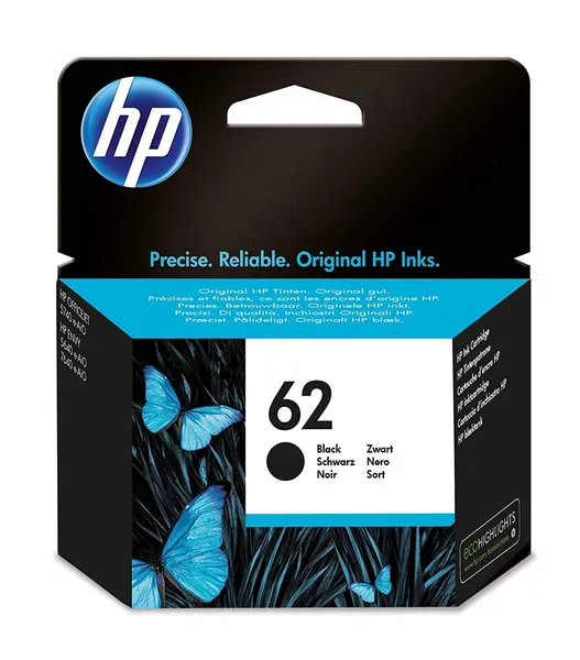 Cartuș Cerneală HP 62 Negru Original C2P04AE
