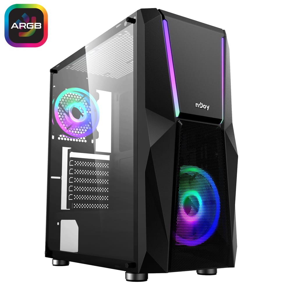 Carcasă PC NJOY Fort Mid Tower ATX Negru