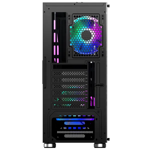 Carcasă PC NJOY Fort Mid Tower ATX Negru - imagine 4
