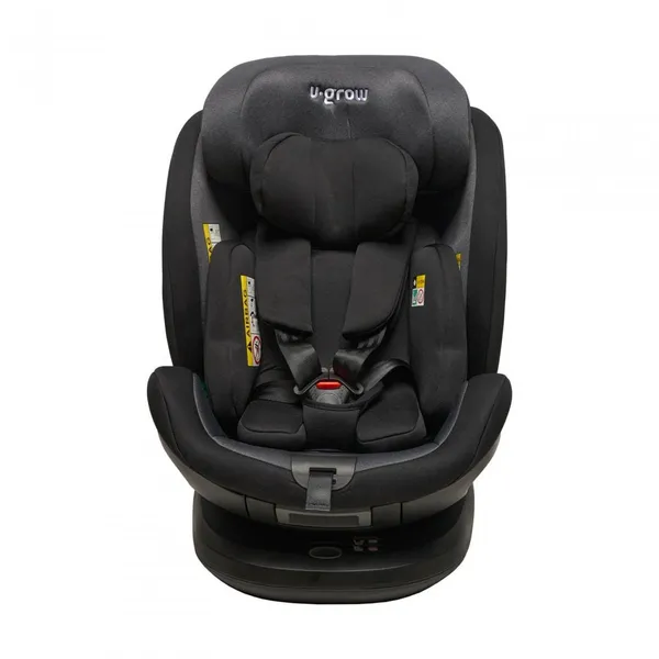 Scaun Auto U-GROW Rotativ 360 Grade Isofix Negru