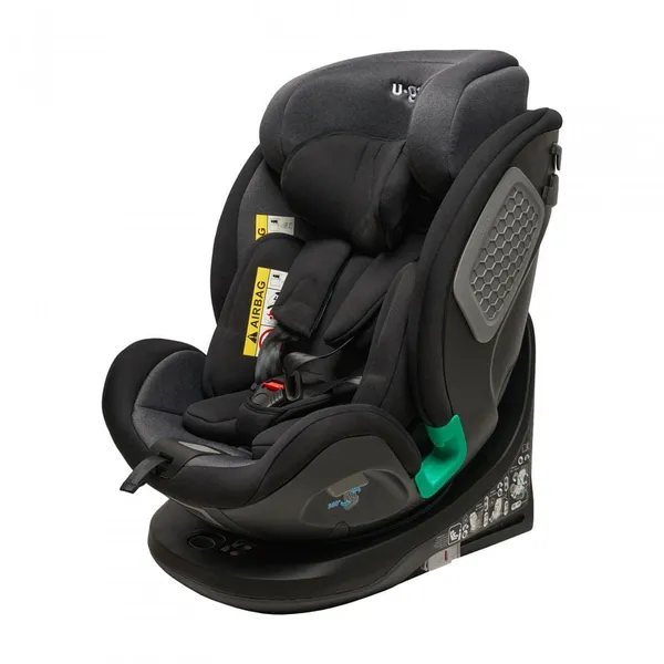 Scaun Auto U-GROW Rotativ 360 Grade Isofix Negru - imagine 2