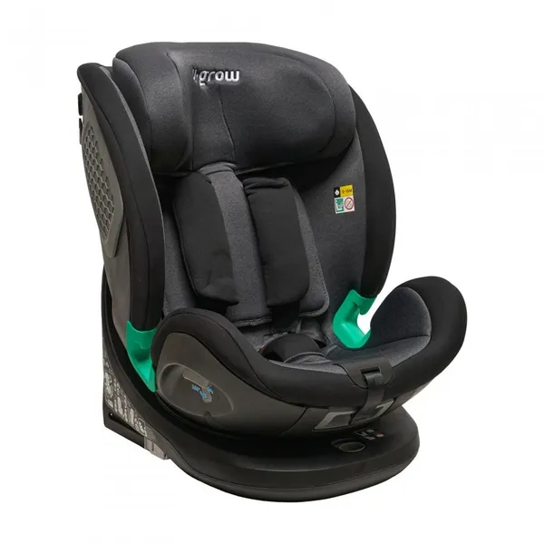 Scaun Auto U-GROW Rotativ 360 Grade Isofix Negru - imagine 7