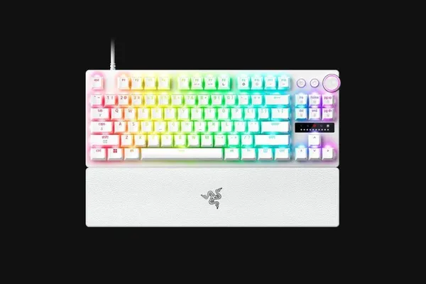 Tastatură Mecanică RAZER Huntsman V3 Pro Tenkeyless 8K RGB Alb