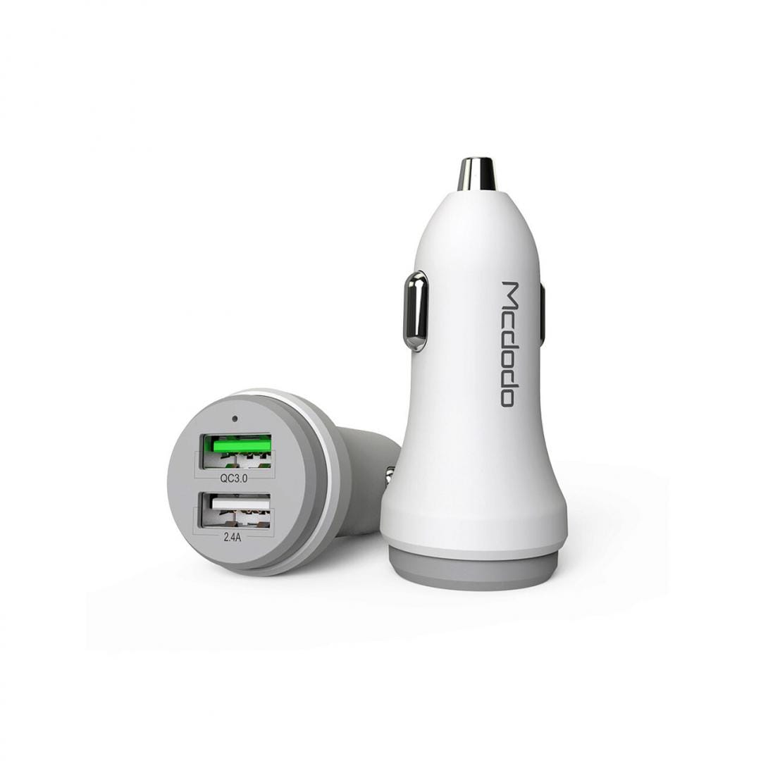 Încărcător Auto MCDODO CC-3840 5.4A 2 Porturi USB Alb