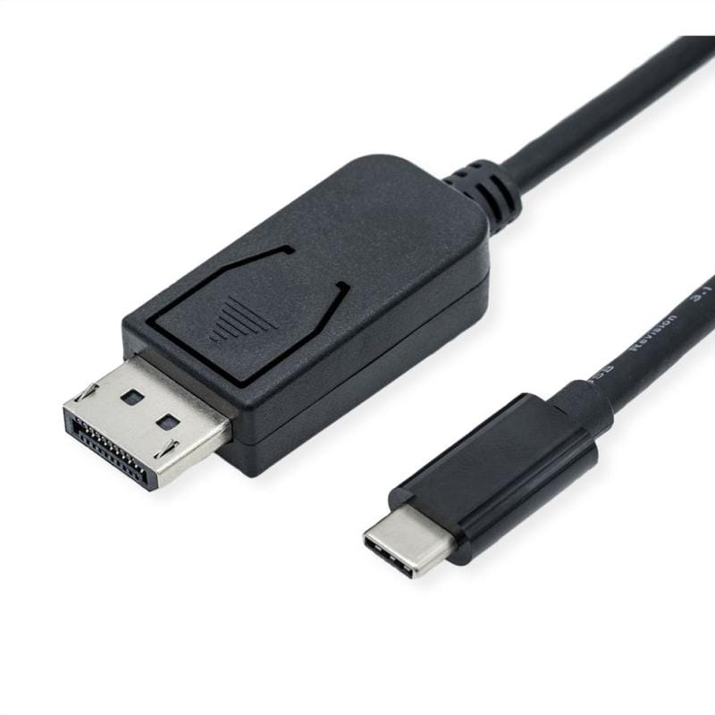 Cablu ROLINE USB Type-C la DisplayPort 8K60Hz T-T 2m Negru