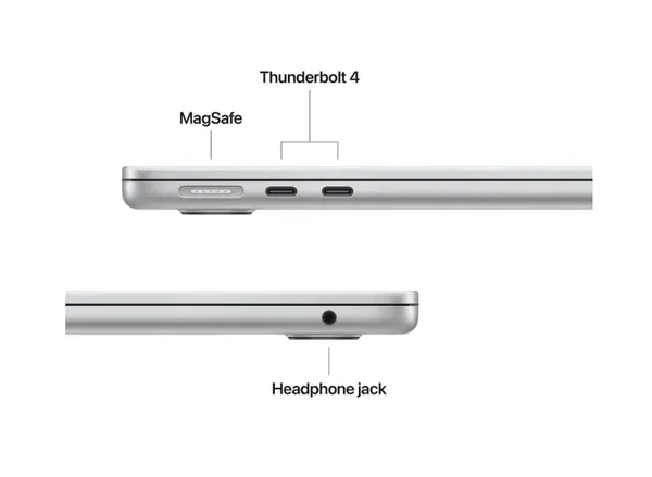 Laptop APPLE MacBook Air M4 14 inch 16GB 256GB Silver - imagine 3